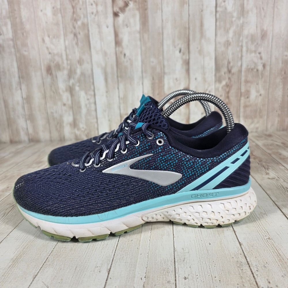 Brooks Ghost 11 Women's Running Shoes Navy Teal Size 7.5 Athletic Sneakers - Picture 2 of 8